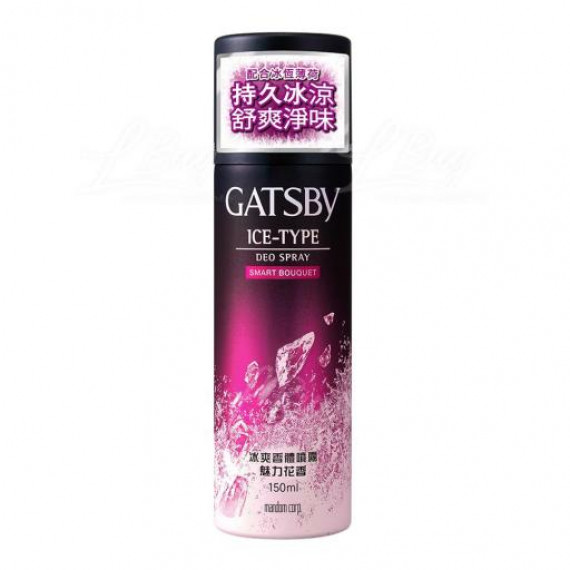 GATSBY Ice-Type Deo Spray - Smart Bouquet 150ml 傑士派冰爽香體噴霧 - 魅力花香味