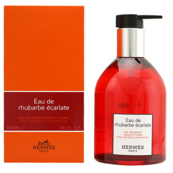 HERMES Eau De Rhubarbe Ecarlate Hand And Body Cleansing Gel 300ml 愛馬仕緋紅火參香沐浴露 300ml