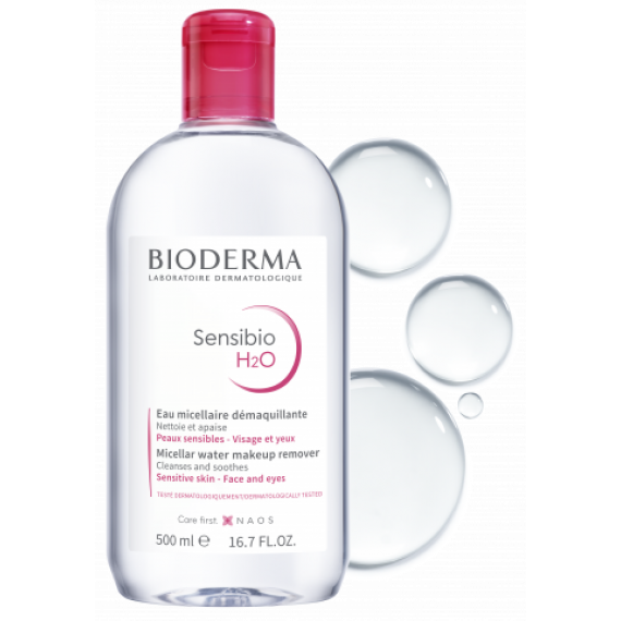 BIODERMA Sensibio H2O Micellar Water Makeup Remover 500ml 貝德瑪深層卸妝潔膚水