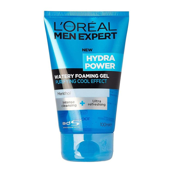 VE CYCLE-L'OREAL HYDRA POWER Men Expert Hydra Power Watery Foaming Gel 100ml 男士水能保濕冰爽潔面啫喱