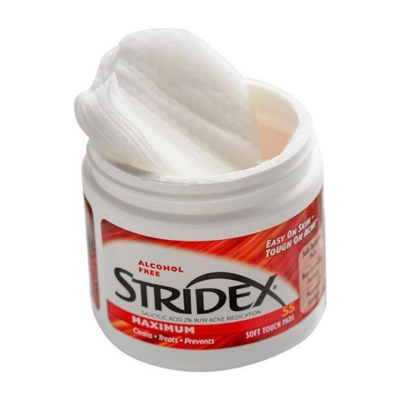 Stridex Single-Step Acne Control Soft Touch Pads Alcohol Free 55pcs 水楊酸 去痘去黑頭潔面片（不含酒精）