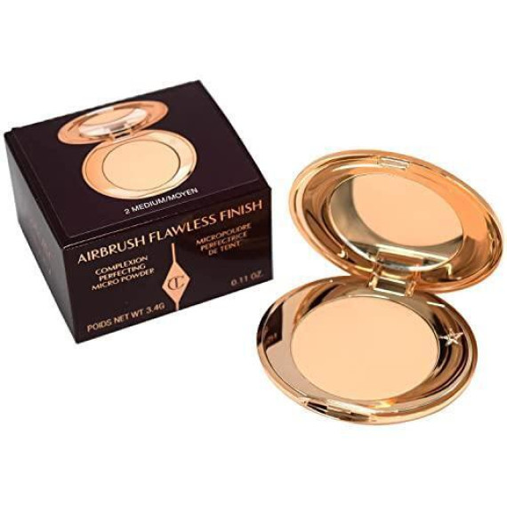 CHARLOTTE TILBURY Airbrush Flawless Finish Powder #2 Medium 8g 輕盈無瑕蜜粉餅