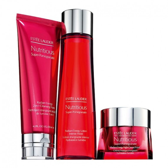 ESTEE LAUDER Nutritious Super-Pomegranate Overnight Radiance Collection 3pcs 雅詩蘭黛升級亮肌抗氧旅遊套裝